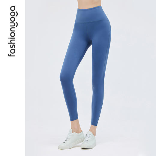 凡圣瑜伽瑜伽裤裸感透气紧身高腰提臀弹力专业跑步健身裤FC12904 商品图6