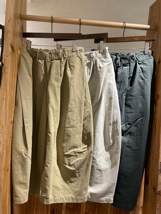 Tumugu卡其/墨绿/米白阔腿裤 商品图3