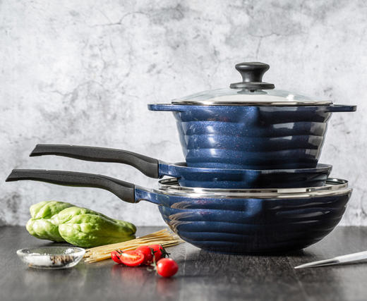 戴德悦澜锅具五件套汤锅炒锅煎锅厨具套装全套家用 商品图3