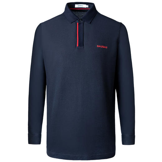 GAUBAU/戈宝红麻新款高尔夫男装长袖T恤polo衫夏季防紫外线运动 商品图3