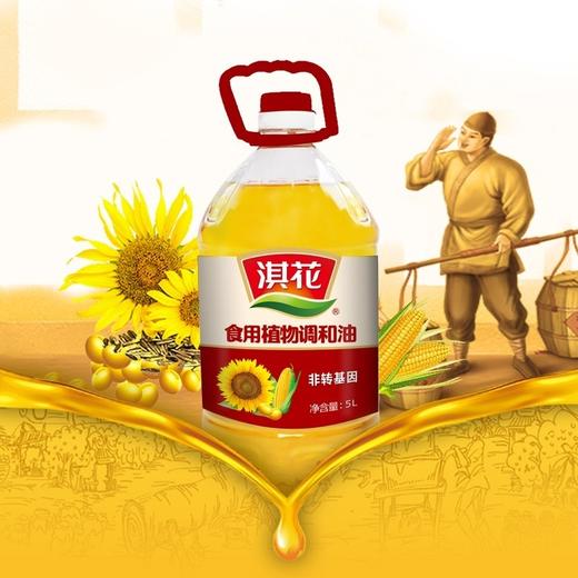 淇花非转基因食用植物调和油 家庭炒菜家用油桶装食用油5L 商品图2