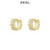 ZEGL树叶耳环女2022年新款潮耳钉设计感小众耳扣高级感气质耳饰品-tmall.com天猫 商品缩略图0