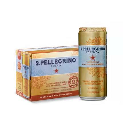 意大利进口圣培露风味果味气泡水血橙野柑橘石榴柠檬330ml*24 商品图1