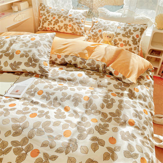 温柔风ins花卉四件套床单被套床上用品床笠款 FYJ-YLF 商品图1