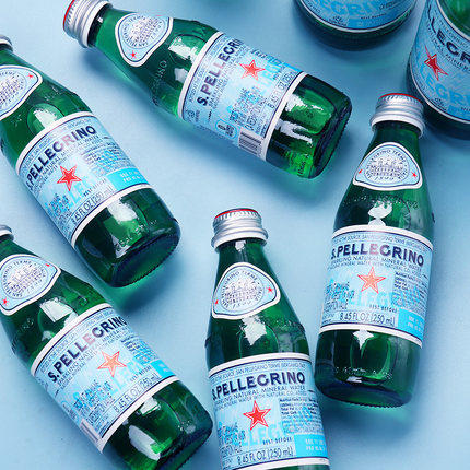 意大利圣培露天然充气矿泉水250ml*24瓶整箱玻璃瓶 商品图0