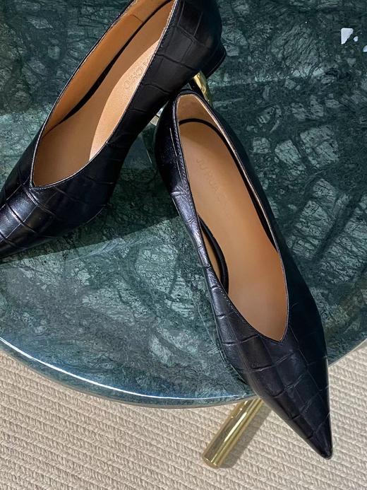 花花品质生活｜深口猫跟鞋 奢品资源团！石头纹油蜡胎牛皮 显瘦优雅百搭时髦显腿长 商品图11
