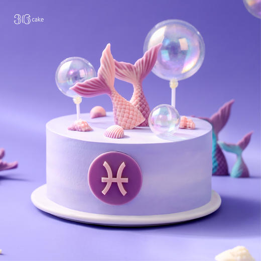 双鱼座.奶油蛋糕，可选1.5磅 商品图1