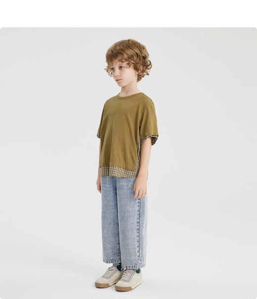 江南布衣婴童 22年春装新品  短款T恤  1M1112010 商品图2