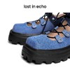[捡漏价]泫雅同款lost in echo 方头齿轮厚底系带增高皮鞋西装鞋玛丽珍鞋 商品缩略图1