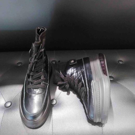 LFGJ 6007 镭射光面厚底松糕鞋 商品图2