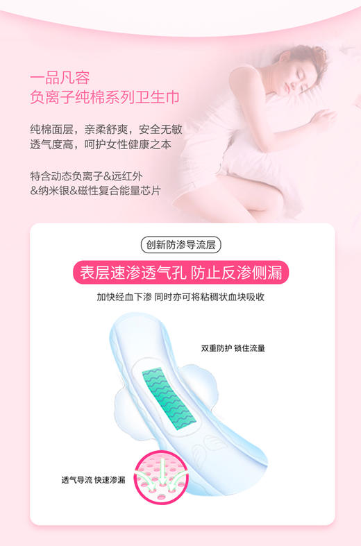 【花渐团购】一品凡容负离子卫生巾 商品图1