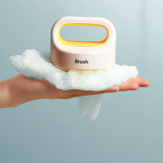 「撞色颜值」硅胶洗头刷 头皮按摩器多功能圆形洗头刷居家日用清洁工具梳子女 商品图7