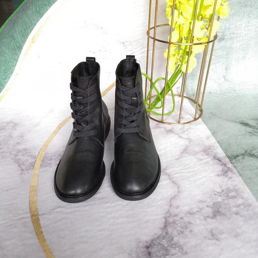 IUIU SECOND 秋冬牛皮绑带短靴马丁靴 商品图0