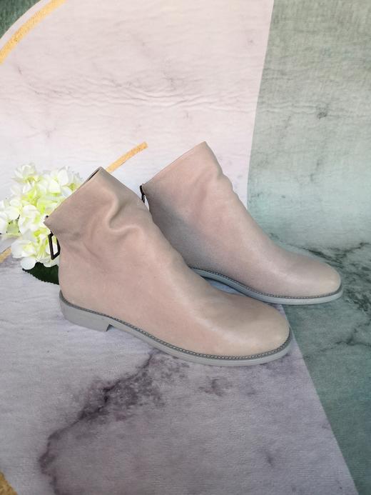 IUIU SECOND 舒软羊皮平底短靴踝靴 商品图3