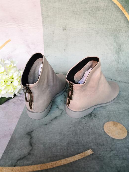 IUIU SECOND 舒软羊皮平底短靴踝靴 商品图5