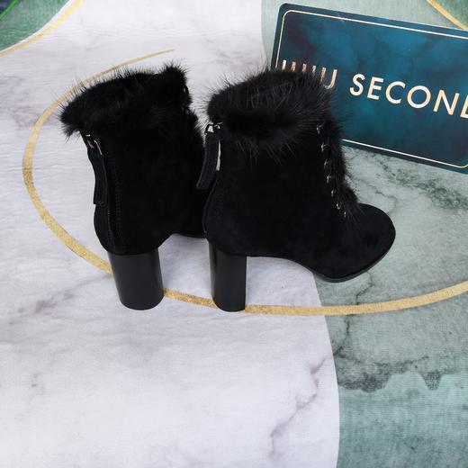 IUIU SECOND 秋冬羊皮绒面毛毛短靴 商品图2