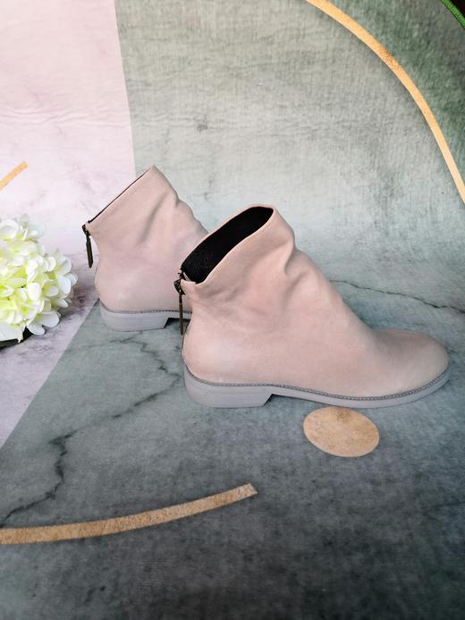 IUIU SECOND 舒软羊皮平底短靴踝靴 商品图4