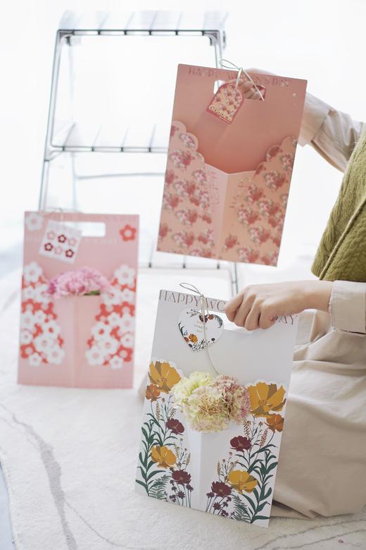 创意鲜花手提袋（5个/包）23*34.5 商品图0