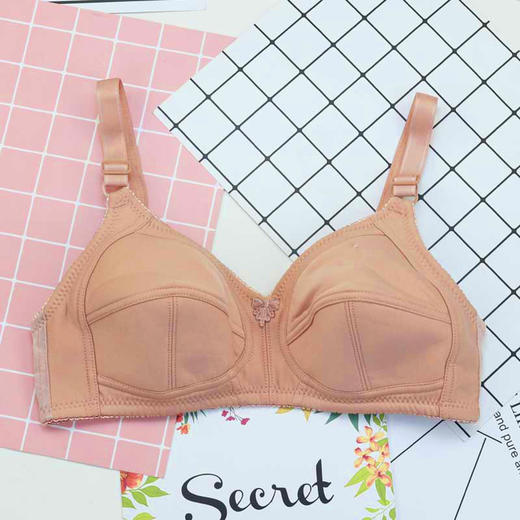 上海旗袍厂YY-328内衣妇女妈妈背心舒适软棉文胸无钢圈薄款无海绵布文胸 商品图5