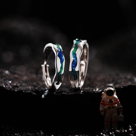 【光年之境对戒 光面款】Fanci范琦银饰轻奢情侣对戒 下单赠精美礼盒 顺丰空运+运费险 商品图2