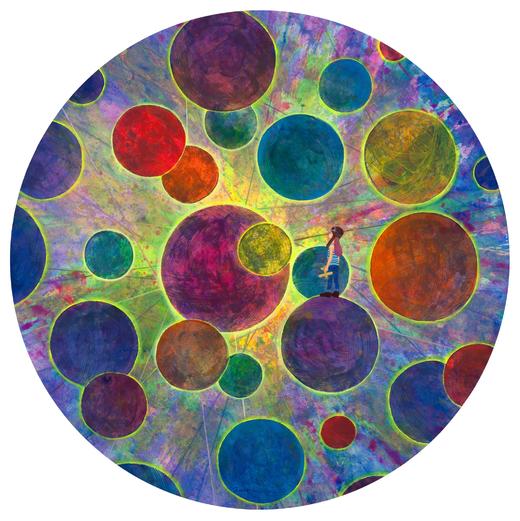 郭柯君《彩色星球》版画 商品图0