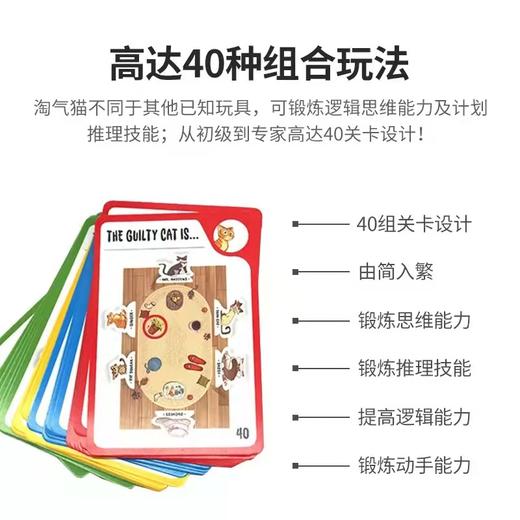 美国ThinkFun淘气猫男女孩单人探索棋8+锻炼逻辑推理能力桌面玩具 商品图1