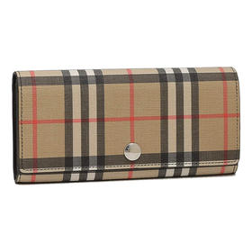 BURBERRY 巴宝莉 女士经典格纹长款钱包票夹 格子 8015120 A1189