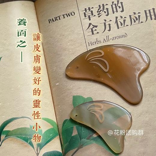 疏通经络 提升紧致皮肤 大小玉兔牛角刮痧板 商品图2