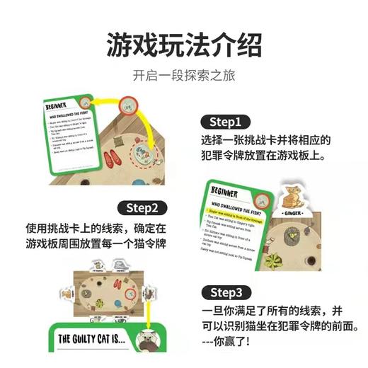 美国ThinkFun淘气猫男女孩单人探索棋8+锻炼逻辑推理能力桌面玩具 商品图2