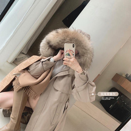 金蘑菇菇【牛乳派克】惊喜回馈价！超肥貉子毛+獭兔内胆派克服 商品图2