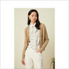 YINER音儿2022春新款字母提花V领针织开衫外套8c32106360 商品缩略图1