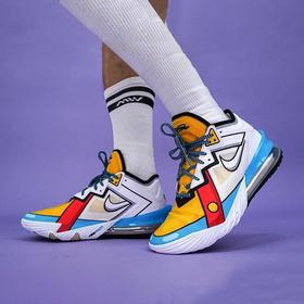 耐克Nike Lebron 18 LBJ 詹姆斯18 白蓝黄二次元 男子运动实战篮球鞋