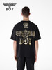 BOYLONDON贺岁系列男女同款22春夏新品黑金虎头印花短袖T恤B221NO101302 商品缩略图1