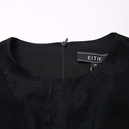 EITIE爱特爱女装夏季新款优雅蕾丝拼接连衣裙女6507240 商品图7