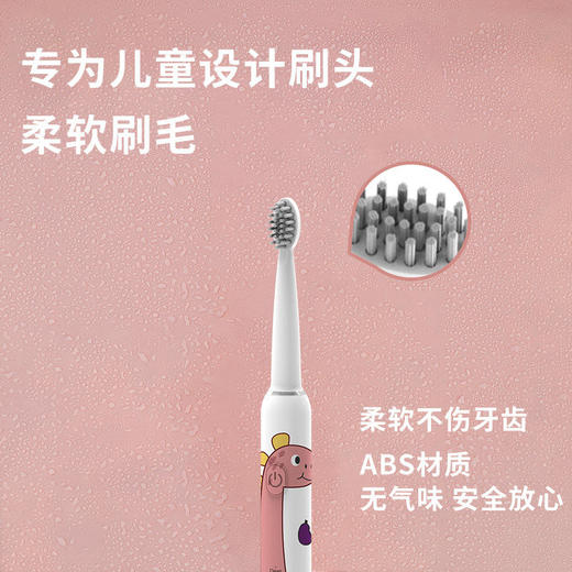 【团购】铂瑞智能声波电动牙刷3DD立体杜邦刷头IPX7整机防水高频振动45000/分钟成人&儿童款 商品图5