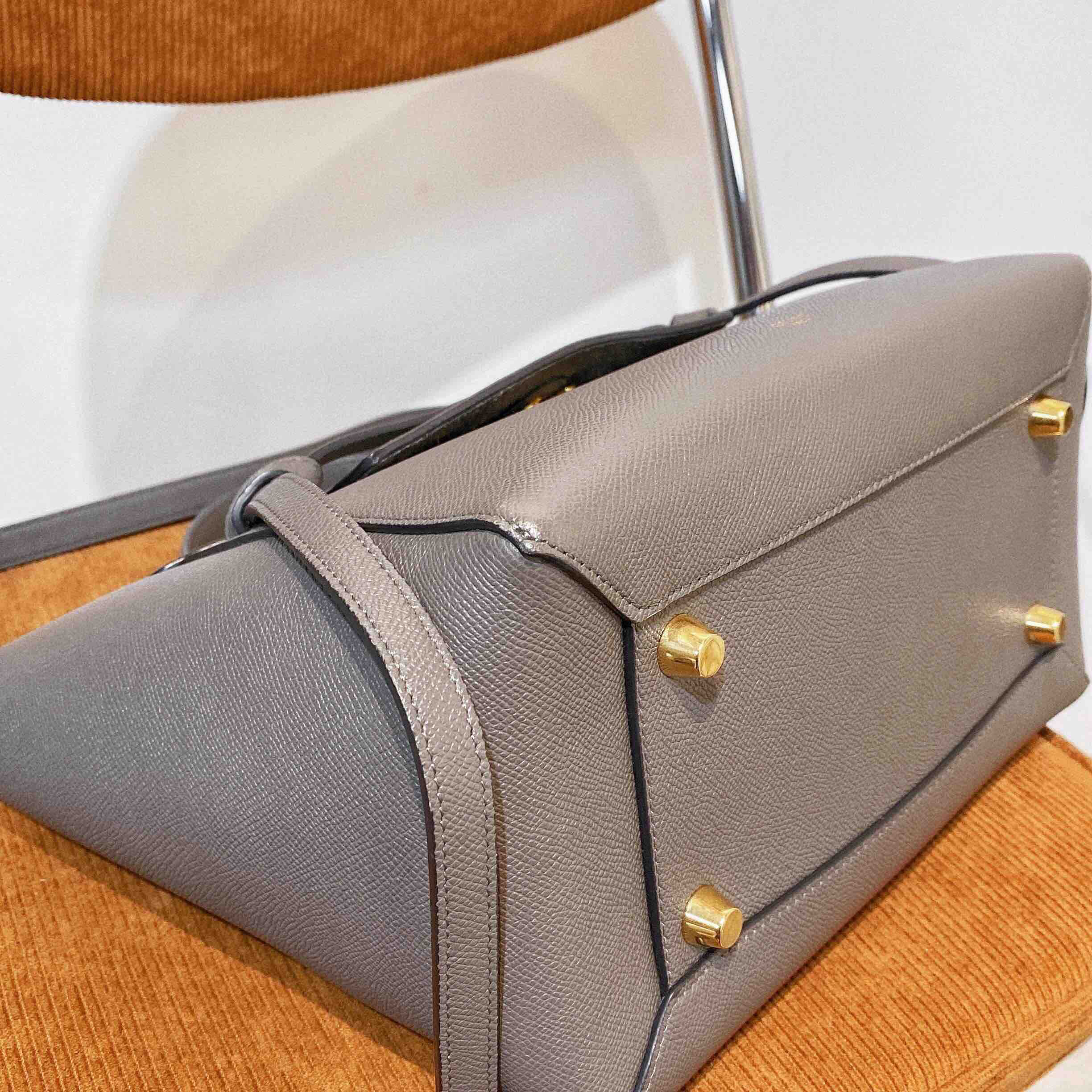 celine mini 大象灰 牛皮 鲶鱼包