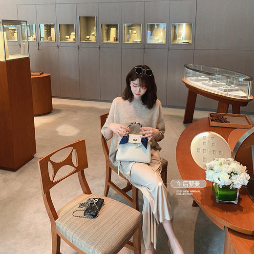 【金蘑菇菇 9分糯米裤】小个子阔腿垂感针织九分休闲裤 商品图2