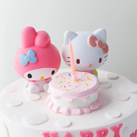 【新品上线】kitty&Melody-满满的软萌少女心爆棚-2磅【网红蛋糕】 商品图4