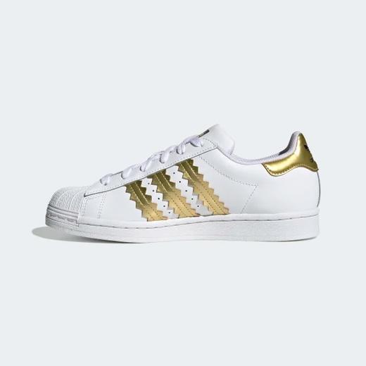 新款有折￥599！Adidas阿迪达斯 superstar百搭贝壳头金标小白鞋 商品图4