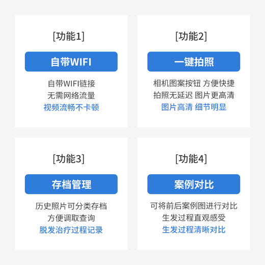 妮雀娜无线WIFI高清1000倍头皮毛囊电子显微镜皮肤放大镜 商品图2