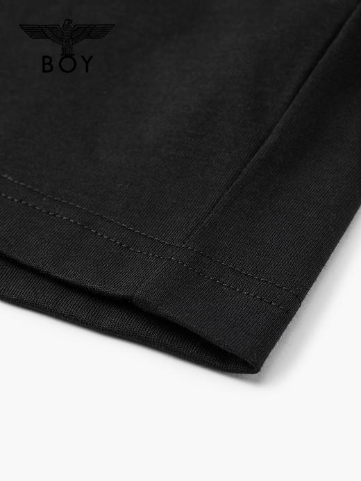 BOYLONDON男女同款22春季新品经典基础款紫金印花短袖T恤B221N0100902 商品图4