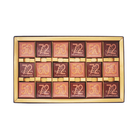 临时下架 GODIVA歌帝梵 商务黑巧系列克力礼盒18片装 商品图2