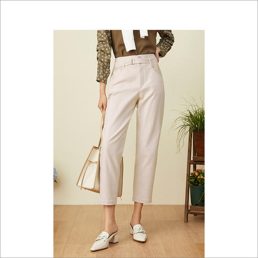 YINER音儿2022春季新款修身直筒九分牛仔裤8c32120220 商品图1