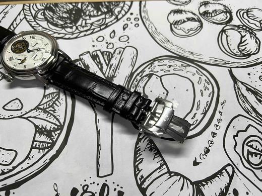 NOOB百达翡丽【真陀飞轮】多功能手动上链腕表，材料：316钢，直径43mm。自动真飞轮机芯 动力储备：72小时 玻璃：蓝宝石玻璃 表带：动能显示，日月星晨，日历盘，意大利牛皮表带 商品图1