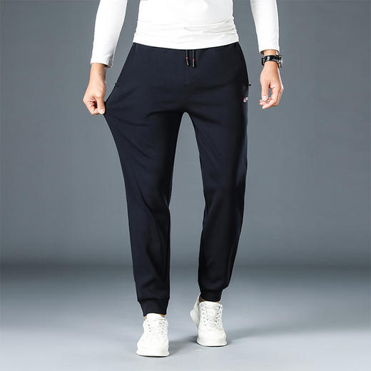 一口价【新款DZP】大依优型大码男装收口运动裤运动休闲长裤加肥加大弹力舒适 商品图3
