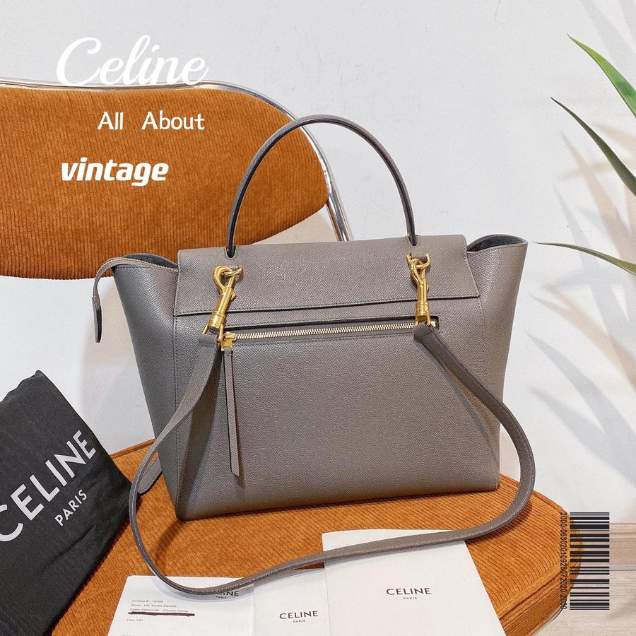 celine mini 大象灰 牛皮 鲶鱼包
