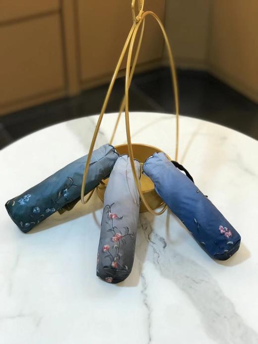 优品堂《华晨绣春》五折黑胶防紫外线手机伞 商品图9