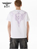 BOYLONDON短袖T恤情侣款22春夏新品烫资金老鹰LOGO印花上衣B221N0104001 商品缩略图1