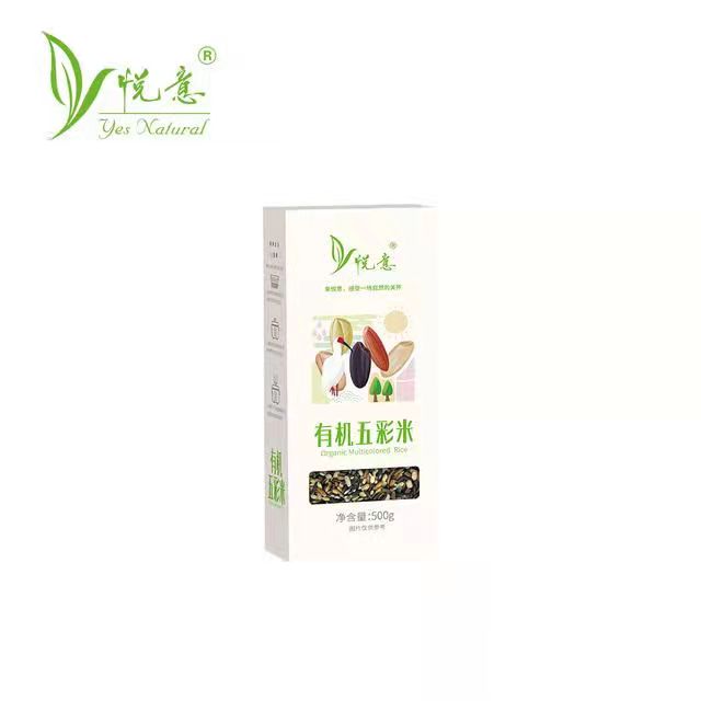 悦意有机杂粮五彩糙米 500g   黑红黄绿紫五种糙米组合