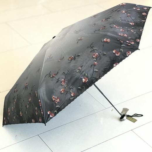 优品堂《华晨绣春》五折黑胶防紫外线手机伞 商品图6